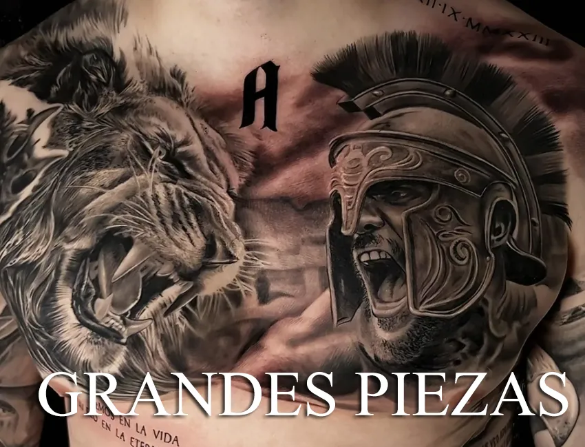Grandes piezas tatuadas por Tony Black Tattoo