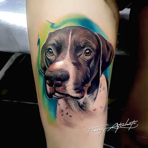 tatuajes realistas de perros