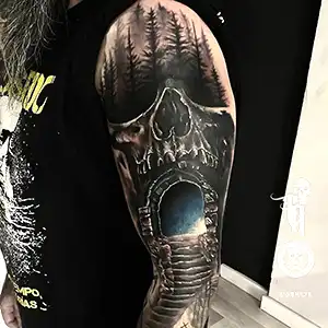 Calavera Terror Tattoo
