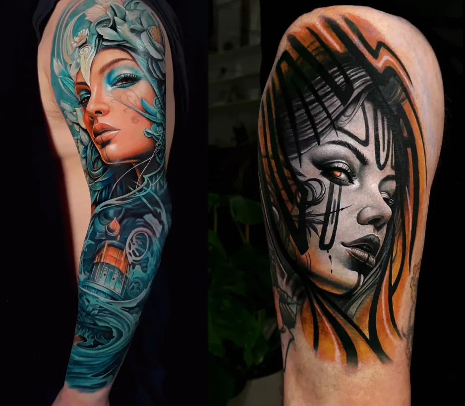 tendencias en tatuajes realistas barcelona por Ofres