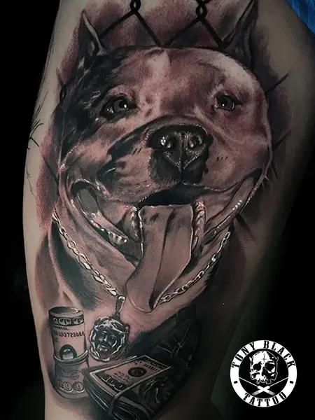 Tatuajes Fotorrealistas Perros por Tony Black