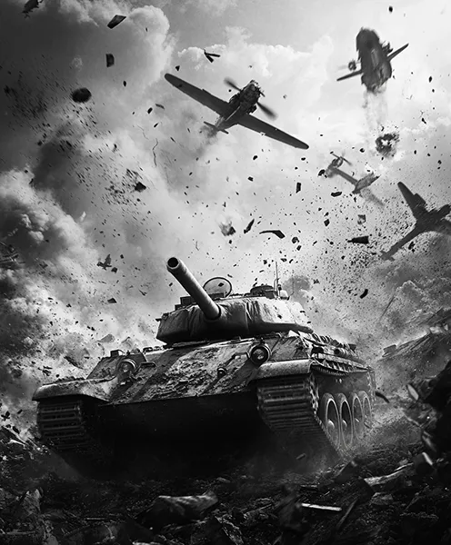 Tatuajes de guerra en realismo