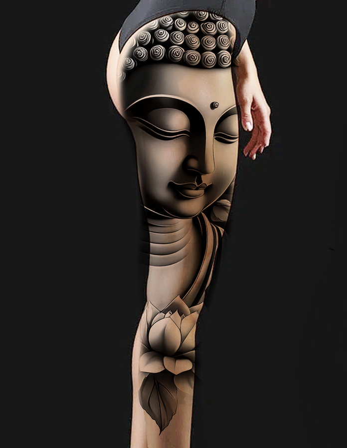 tatuaje buda realismo