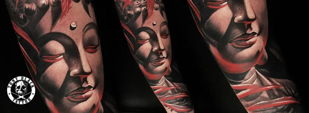 tatuaje buda realismo