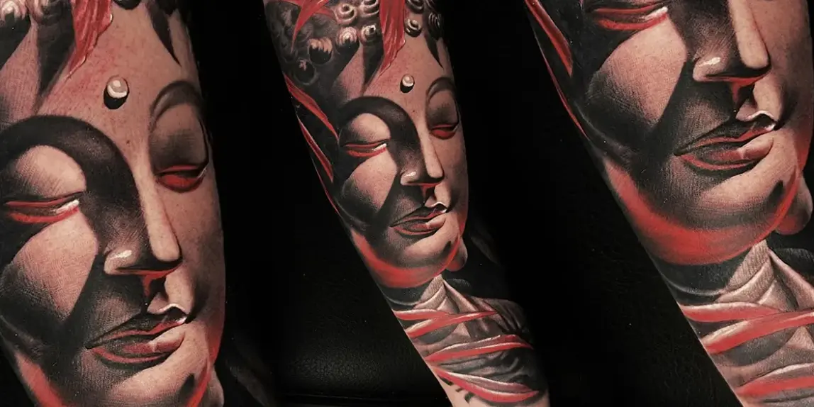 tatuaje buda realismo
