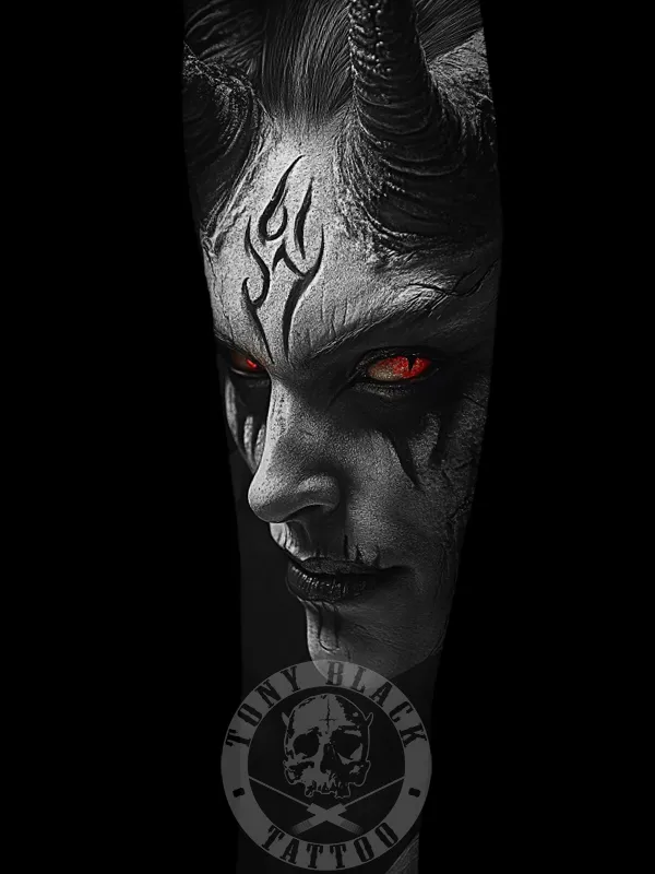 Tatuajes demonios realistas