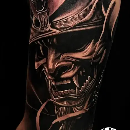 Tatuajes realistas en Barcelona Samurais
