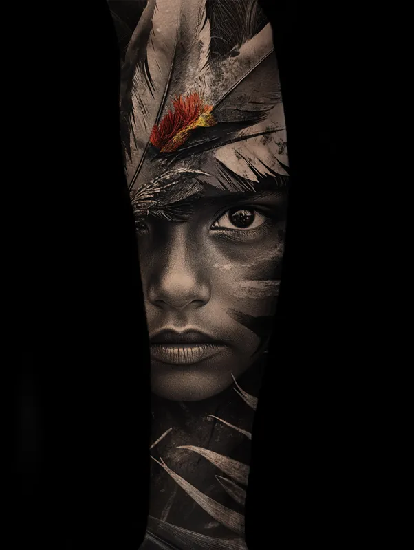 Tatuajes indígenas realistas