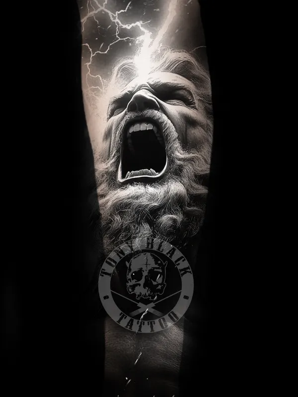 Tatuajes Zeus Realistas BRazo