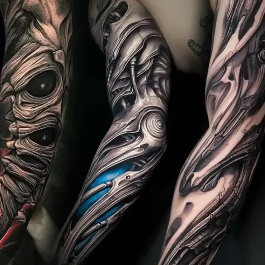 Tatuajes Biomecanicos Organicos Realistas en Barcelona